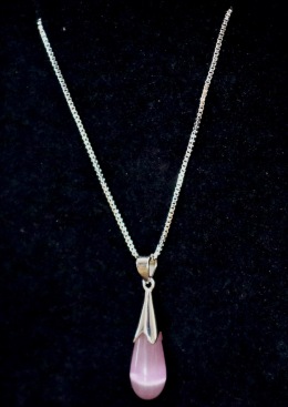 Pink Opal Moonstone Pendant